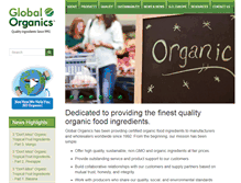 Tablet Screenshot of global-organics.com